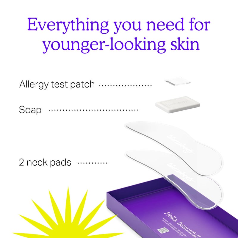 BLUMBODY Neck Wrinkle Patches â€“ Anti-Wrinkle Silicone Patches for Skin Firming, Tightening â€“ Reusable Overnight Pads â€“ Anti-Aging Crepe Erase Pads â€“ Neck, DÃ©colletÃ© (1-Month Supply) - Image 5